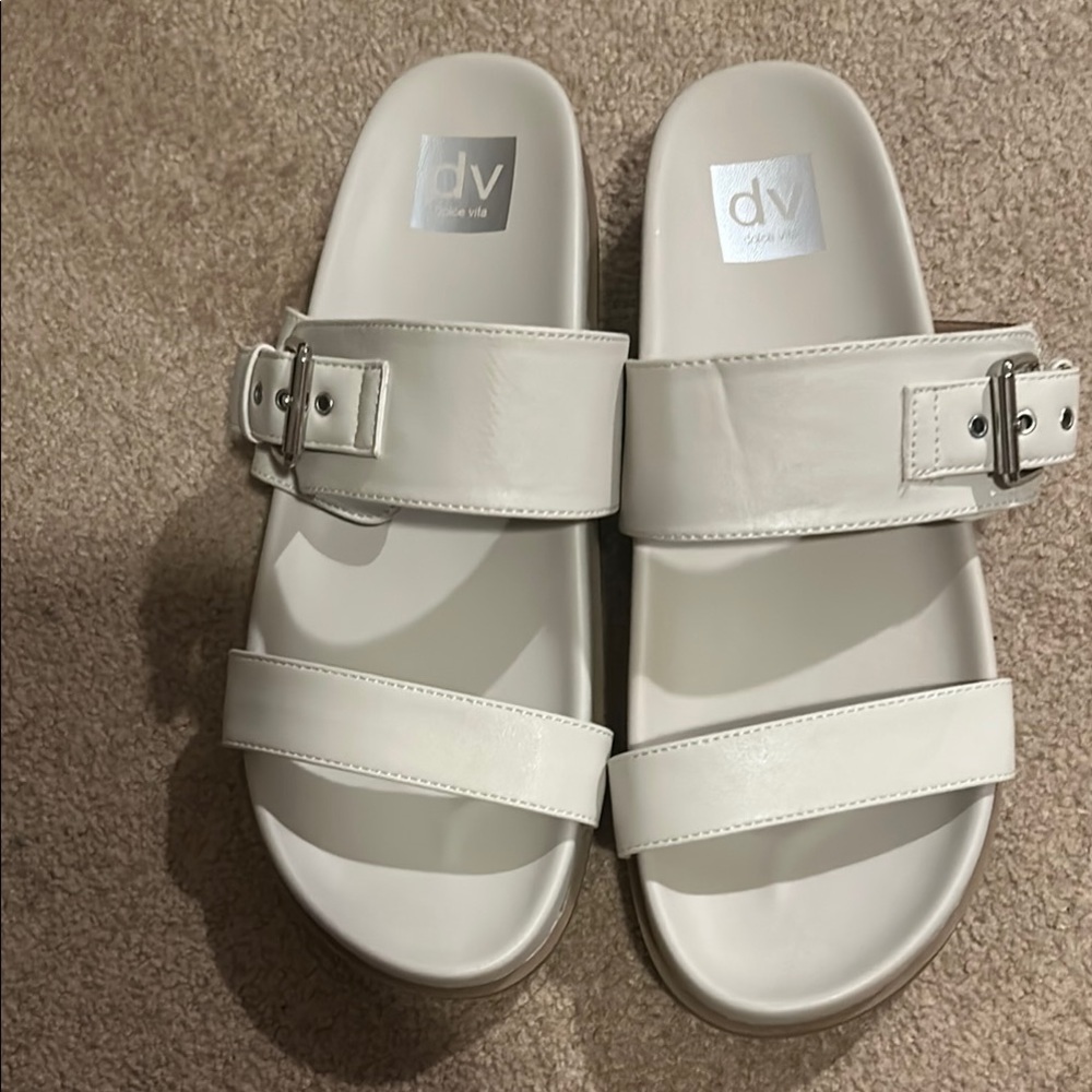 Dolce Vita White Sandals